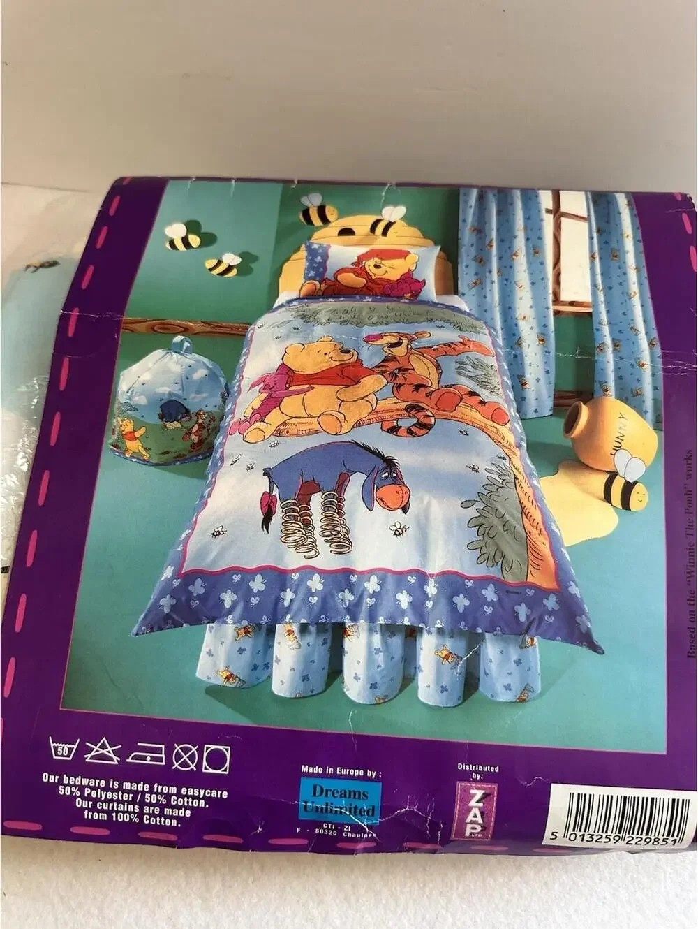 New Vintage - WINNIE The POOH DUVET COVER SET - Size Twin